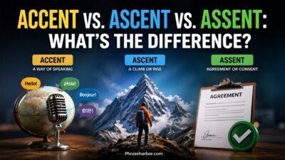 Accent vs. Ascent vs. Assent
