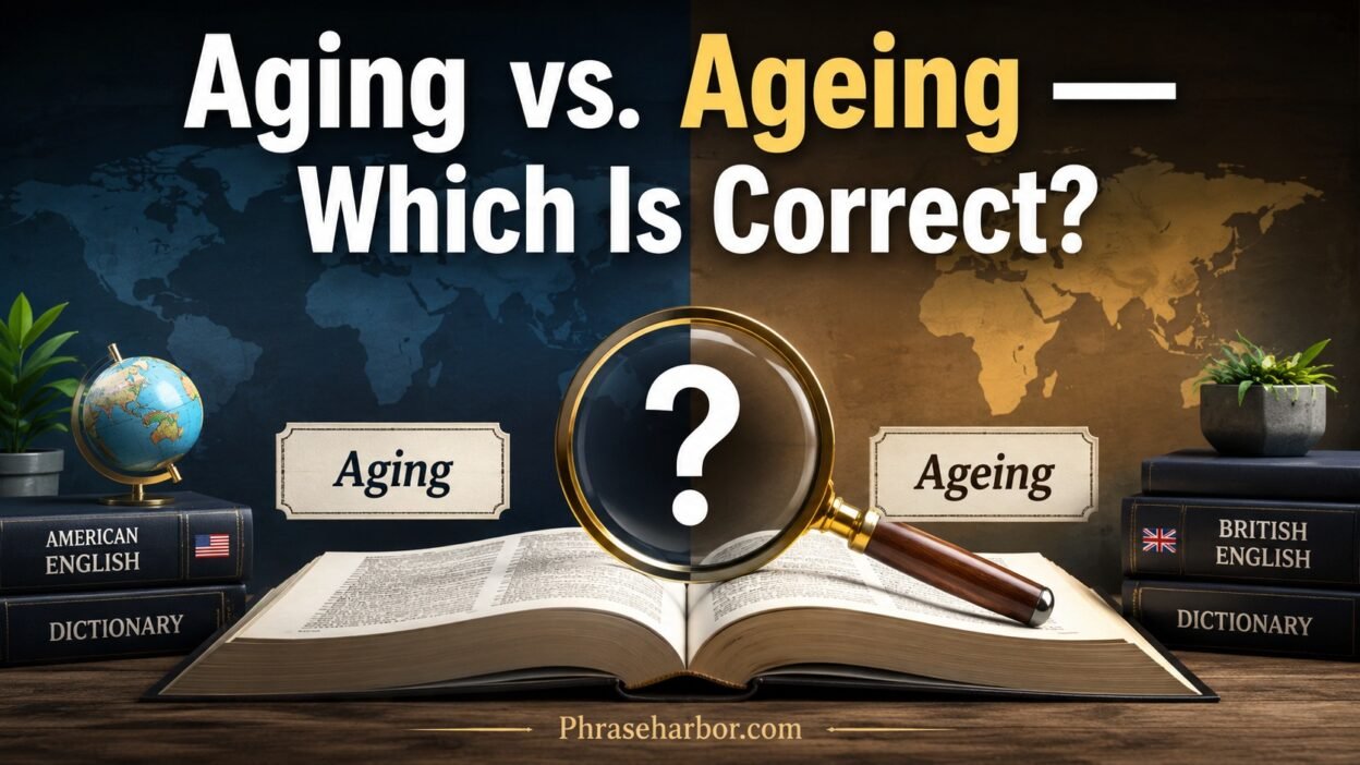Aging vs. Ageing