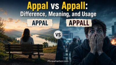 Appal vs Appall