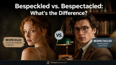 Bespeckled vs. Bespectacled