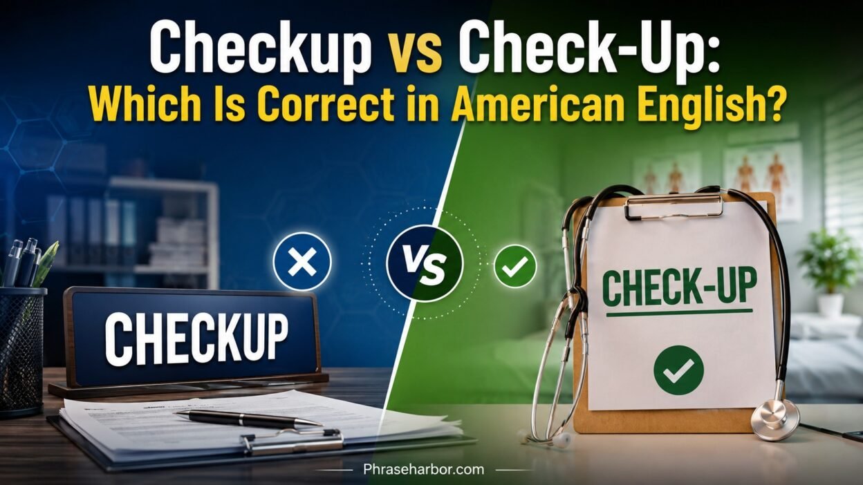 Checkup vs Check-Up