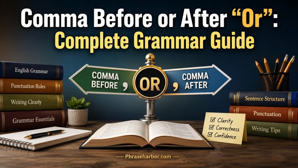 Comma Before or After “Or”