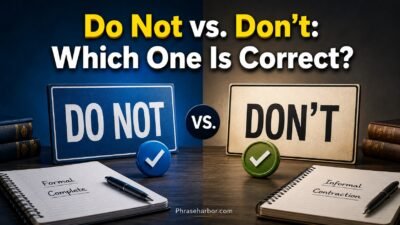 Do Not vs. Don't