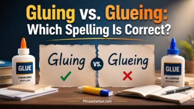 Gluing vs. Glueing