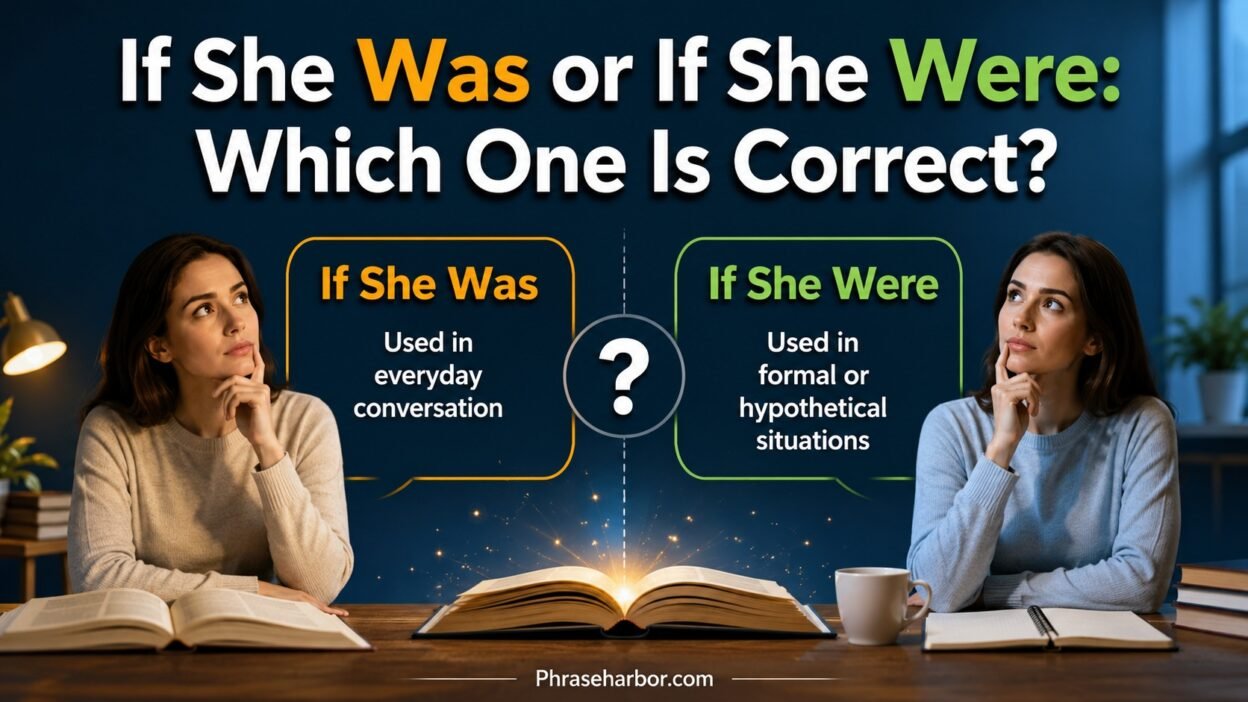 If She Was or If She Were