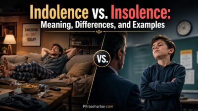 Indolence vs. Insolence