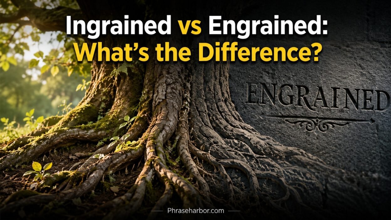 Ingrained vs Engrained