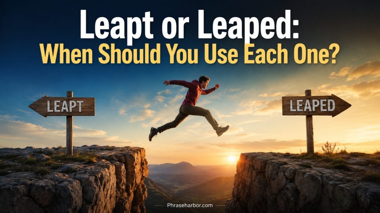 Leapt or Leaped