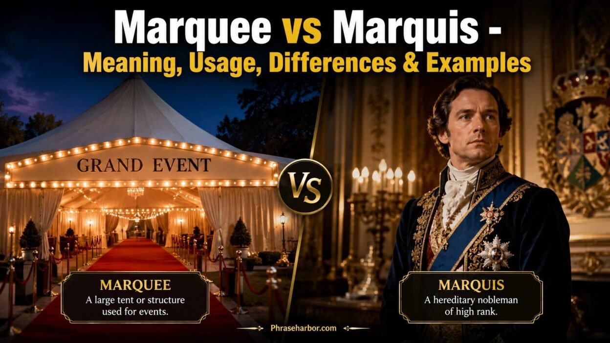 Marquee vs Marquis