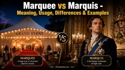 Marquee vs Marquis