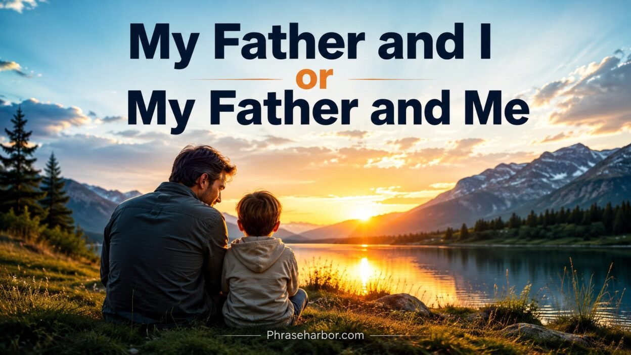 My Father and I or My Father and Me