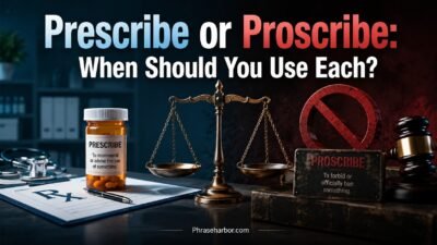 Prescribe or Proscribe