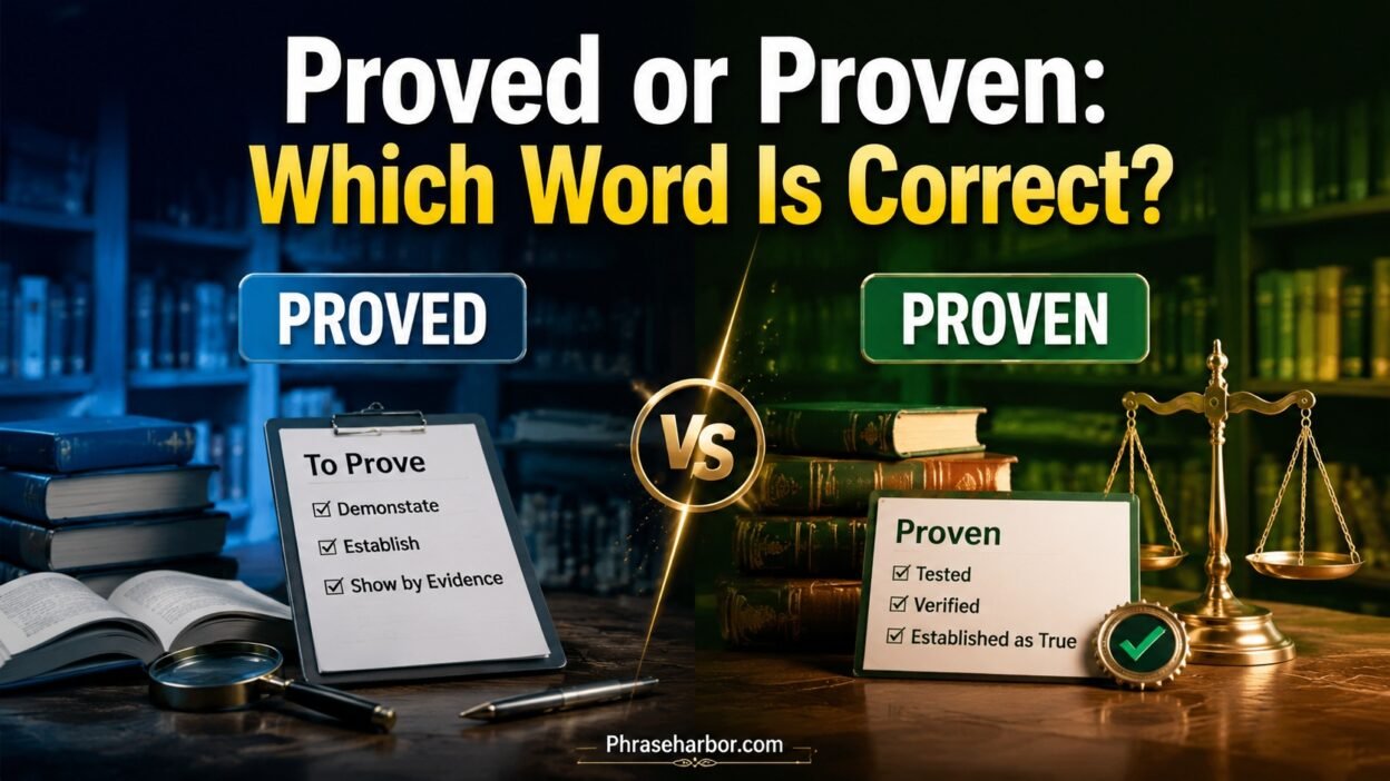 Proved or Proven