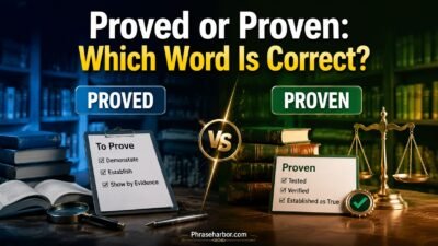 Proved or Proven