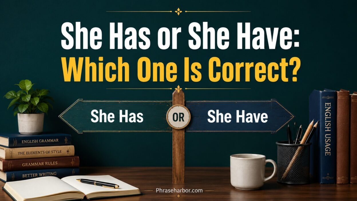 She Has or She Have