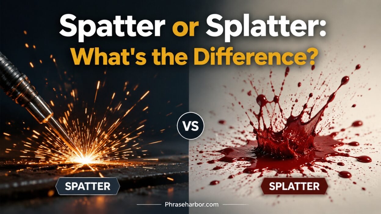 Spatter or Splatter