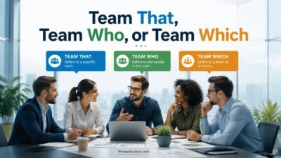 Team That, Team Who, or Team Which