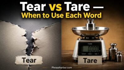 Tear vs Tare
