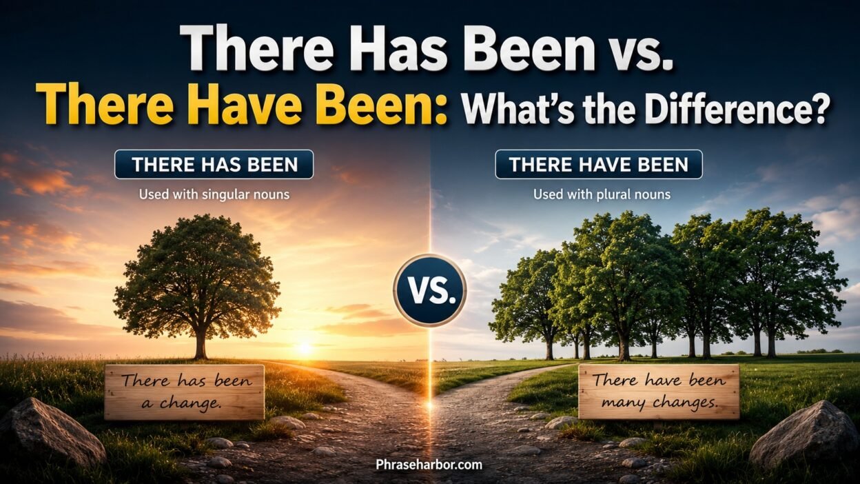 There Has Been vs. There Have Been