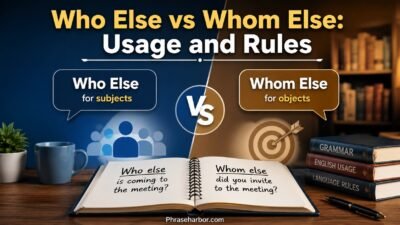 Who Else vs Whom Else