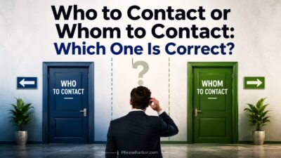 Who to Contact or Whom to Contact
