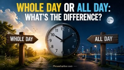 Whole Day or All Day
