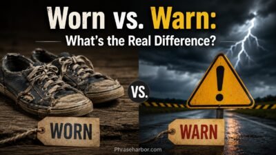 Worn vs. Warn