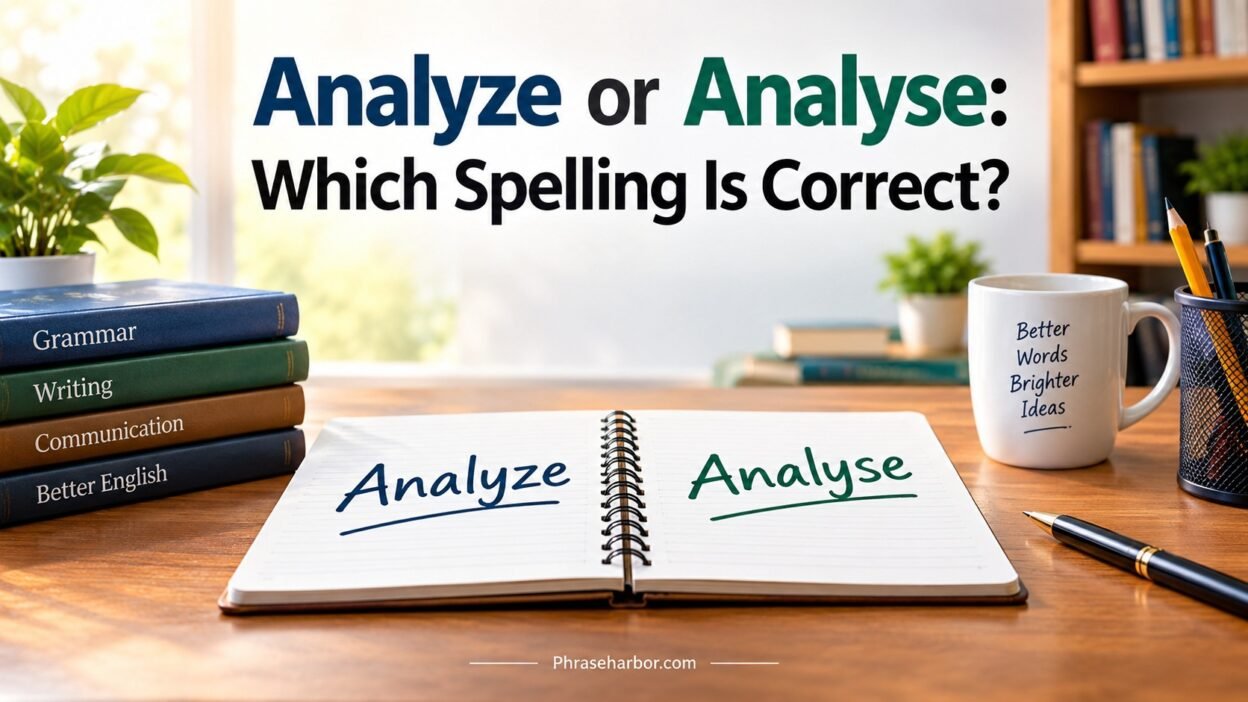 Analyze or Analyse