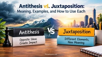Antithesis vs. Juxtaposition