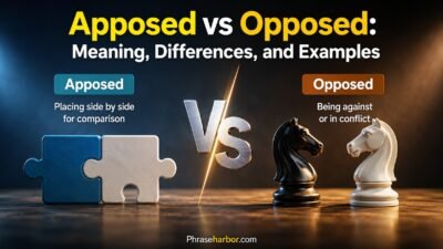 Apposed vs Opposed