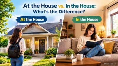 At the House vs. In the House