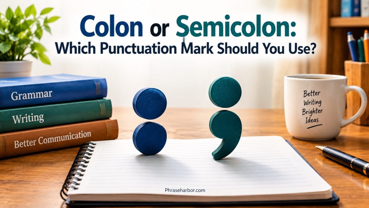 Colon or Semicolon
