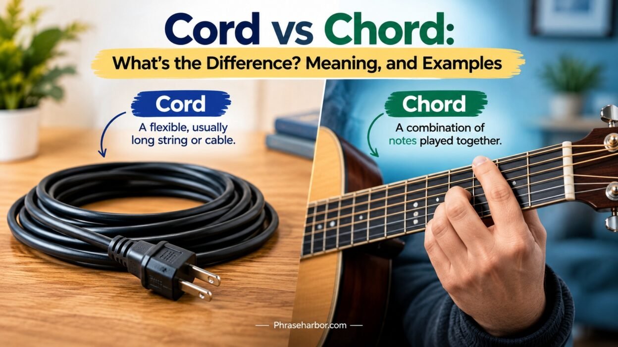 Cord vs Chord