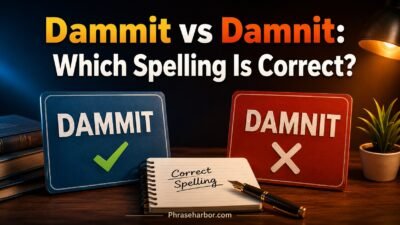 Dammit vs Damnit