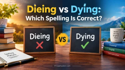 Dieing vs Dying