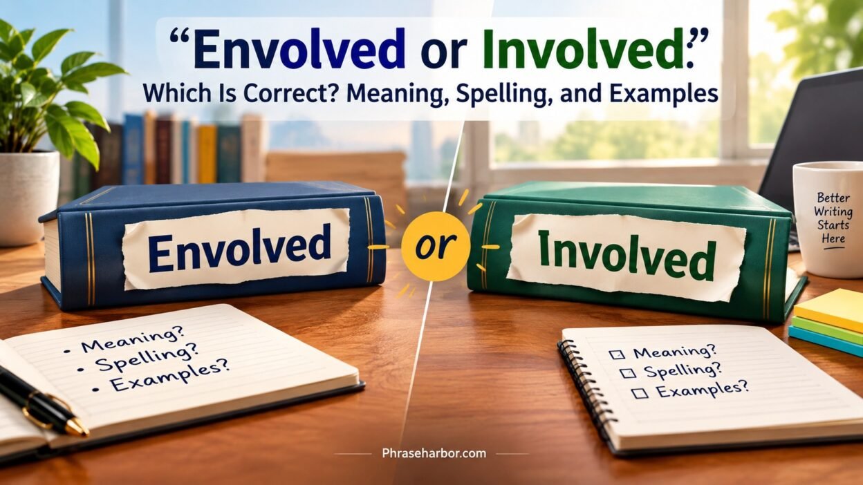 Envolved or Involved