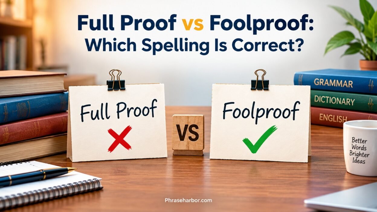 Full Proof vs Foolproof