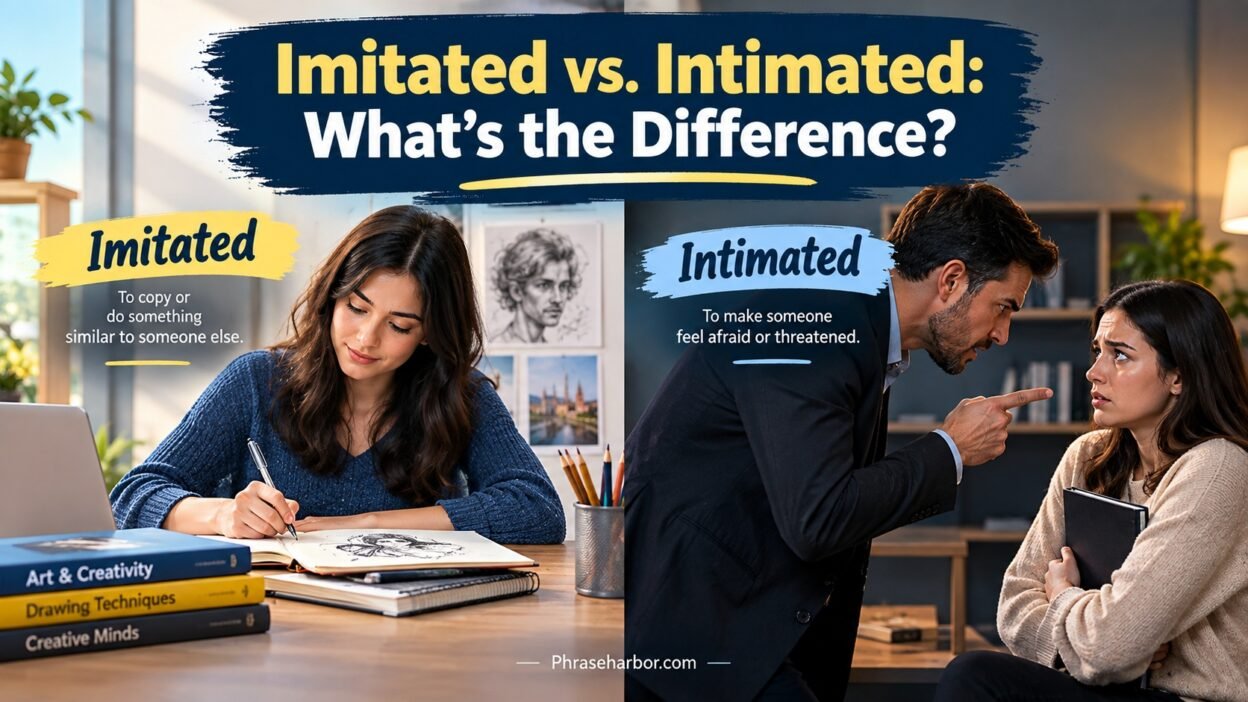 Imitated vs. Intimated