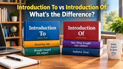 Introduction To vs Introduction Of
