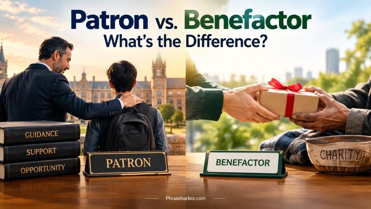 Patron vs. Benefactor