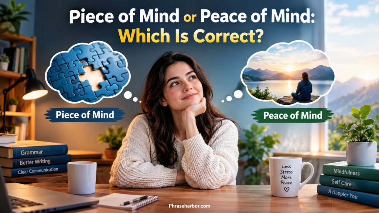 Piece of Mind or Peace of Mind