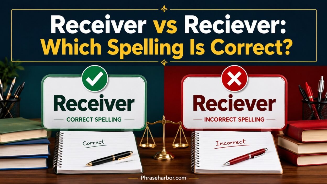 Receiver vs Reciever