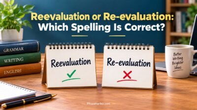 Reevaluation or Re-evaluation