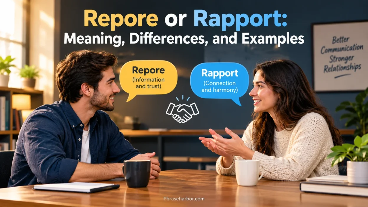 Repore or Rapport