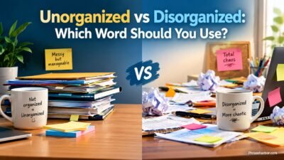 Unorganized vs Disorganized