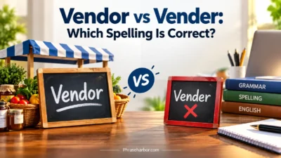 Vendor vs Vender
