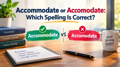 Accommodate or Accomodate