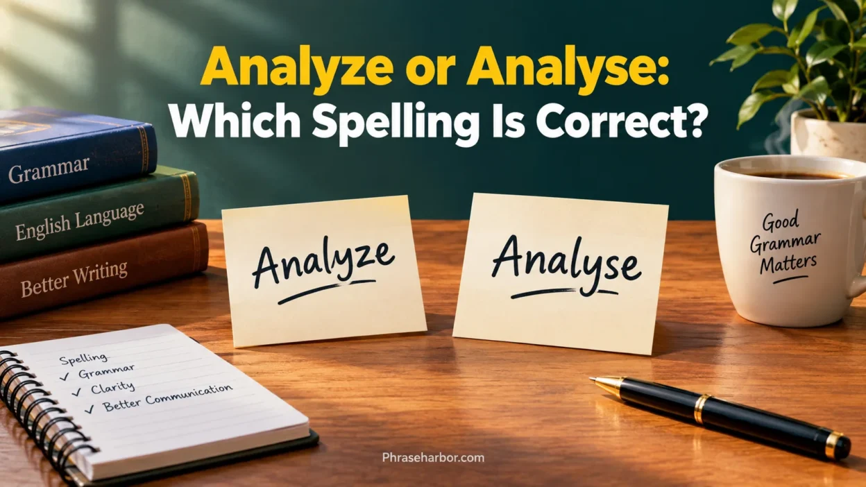 Analyze or Analyse