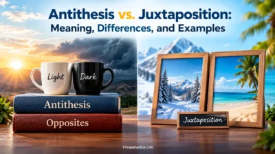 Antithesis vs. Juxtaposition