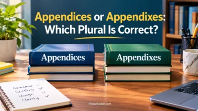 Appendices or Appendixes